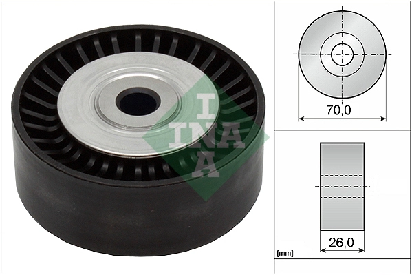Deflection/Guide Pulley, V-ribbed belt